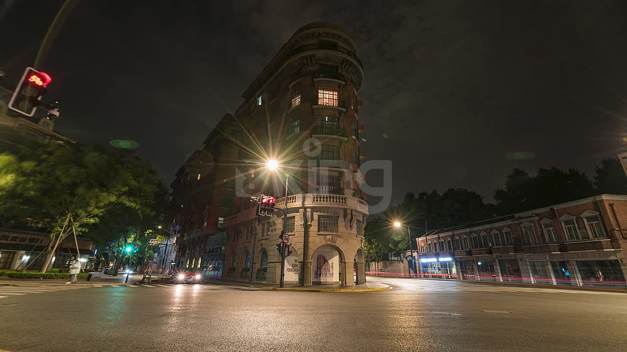 武康大楼夜景图,武康大楼图片_大山谷图库